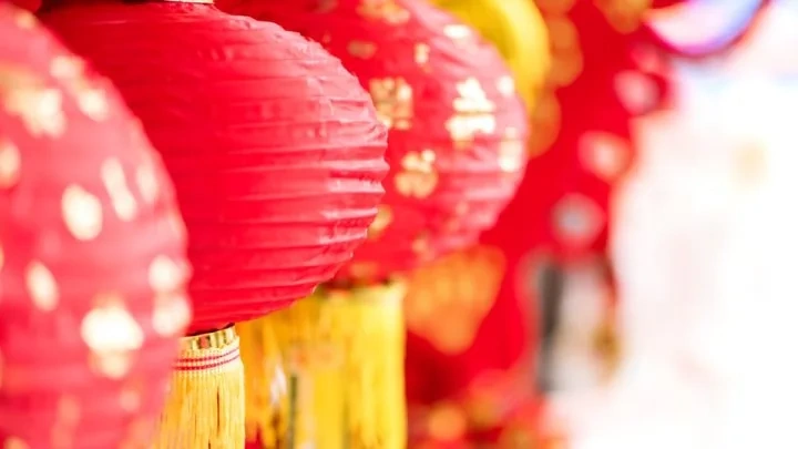 Red Chinese lanterns