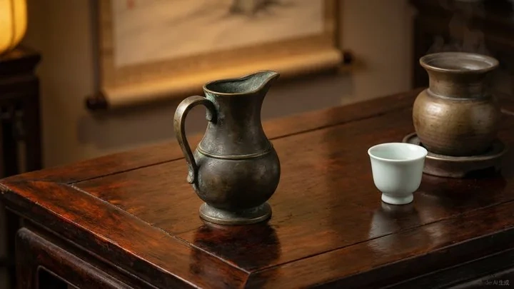 Traditional Chinese wine vessels and cups
